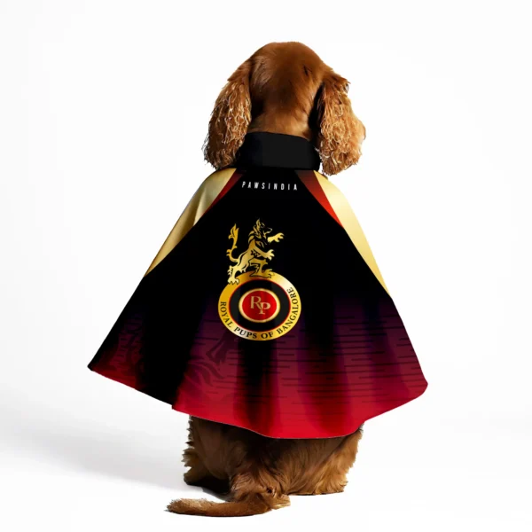 IPL EDITION - Royal Pups Of Bangalore DOG CAPE