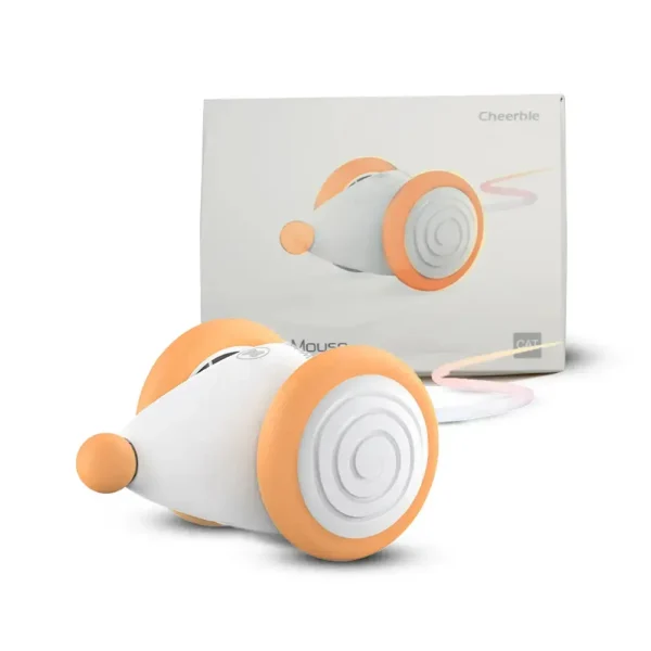 Cheerble Wicked Mouse Interactive Cat Toy Orange