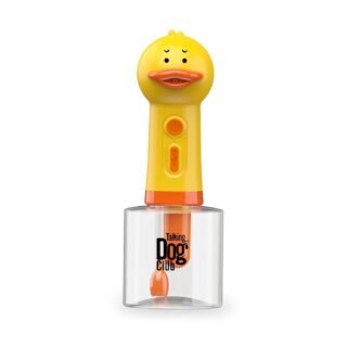 Talking Dog Club Oh Duck Shampoo Dispenser Spray with Free Bath brush for Dogs and Cats (Yellow)