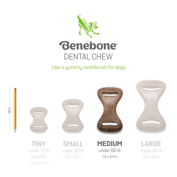 Benebone Bacon Flavored Dental Chew Toy for Dog | For Aggressive Chewers - Image 4