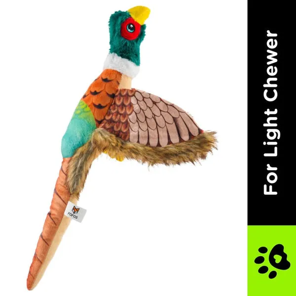 Barkbutler x Fofos Plush Pheasant Toy for Dogs | For Soft Chewers - Image 2