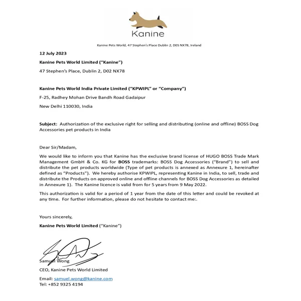 Boss Tennis Ball for Dogs (White/Camel/Black) - Image 6