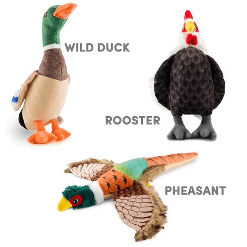 Barkbutler x Fofos Plush Pheasant Toy for Dogs | For Soft Chewers - Image 8