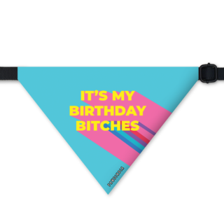 Pawsindia  It's My Birthday Bitches Pet Bandana for Dogs and Cats