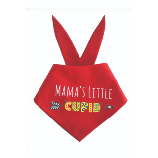 Dogobow Mama's Little Cupid Scarf for Dogs (Red) (Get a Bow Free)