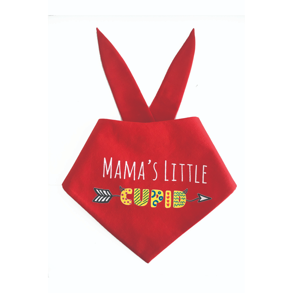 Dogobow Mama's Little Cupid Scarf for Dogs (Red) (Get a Bow Free)