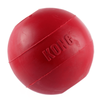 Kong Ball with Hole Toy for Dogs (Red) | For Aggressive Chewers