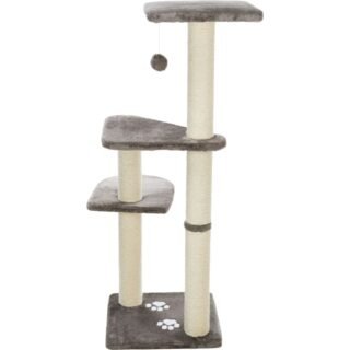 Trixie Altea Scratching Wave on Post with Paw Print for Cats (White/Grey)