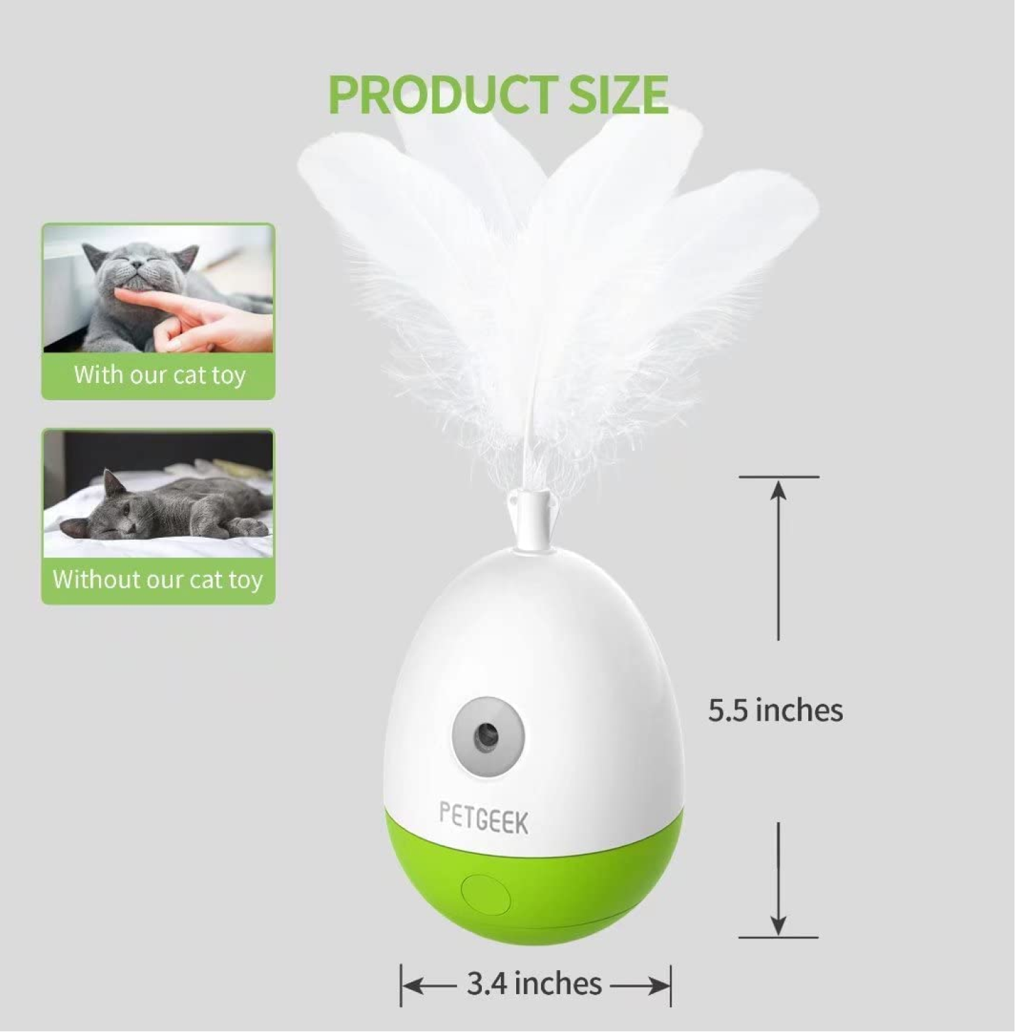 Pet Geek Egg Laser Tumbler Toy for Cats - Image 6