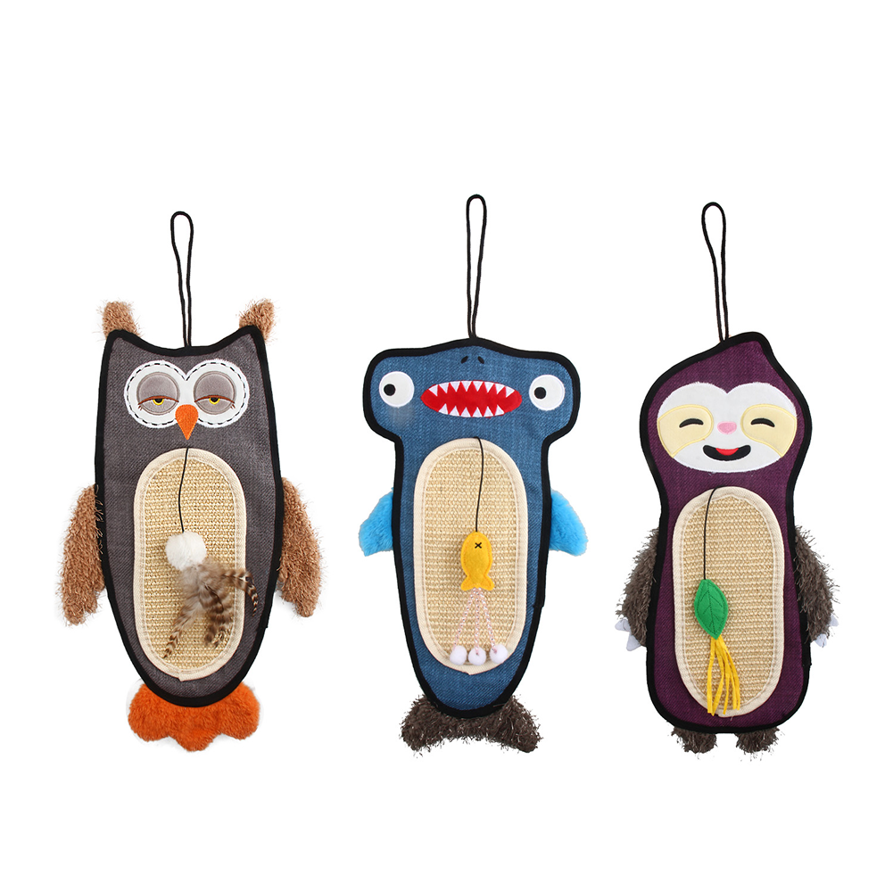 GiGwi Cat Scratcher with Catnip Alligator Toy for Cats (Blue) - Image 6