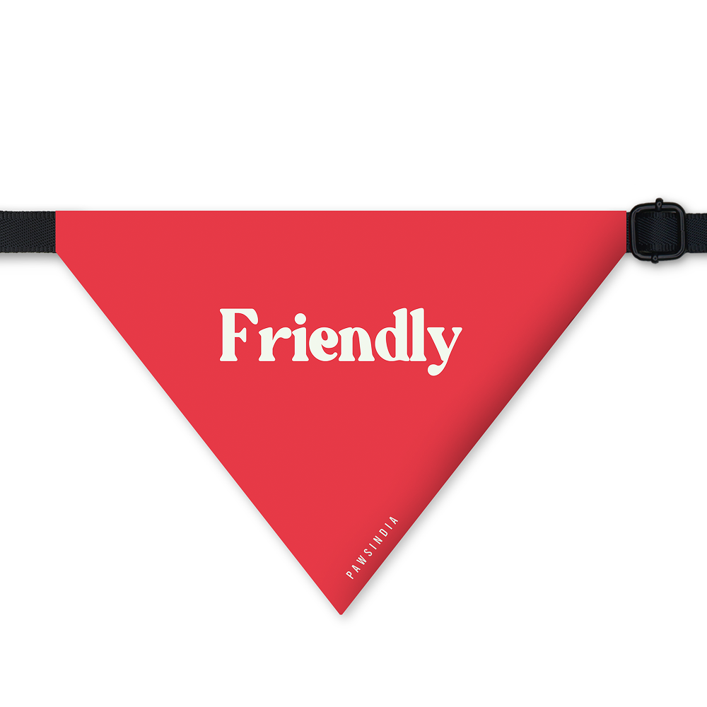 Pawsindia Friendly Pet Bandana for Dogs and Cats