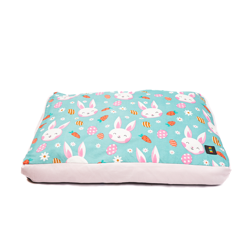 Skatrs Bunny Bloom Flat Bed for Dogs & Cats (Light Blue) - Image 2