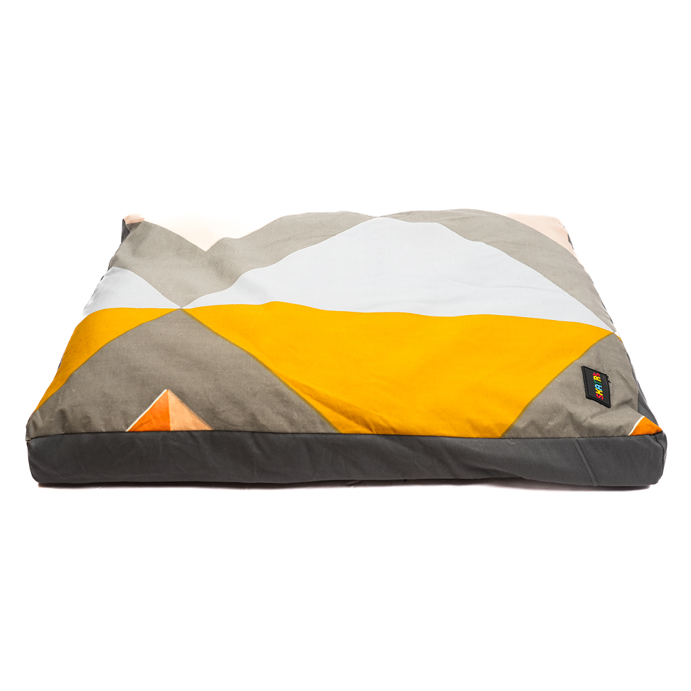 Skatrs Sunshine Snuggle Flat Bed for Dogs & Cats (Yellow) - Image 2