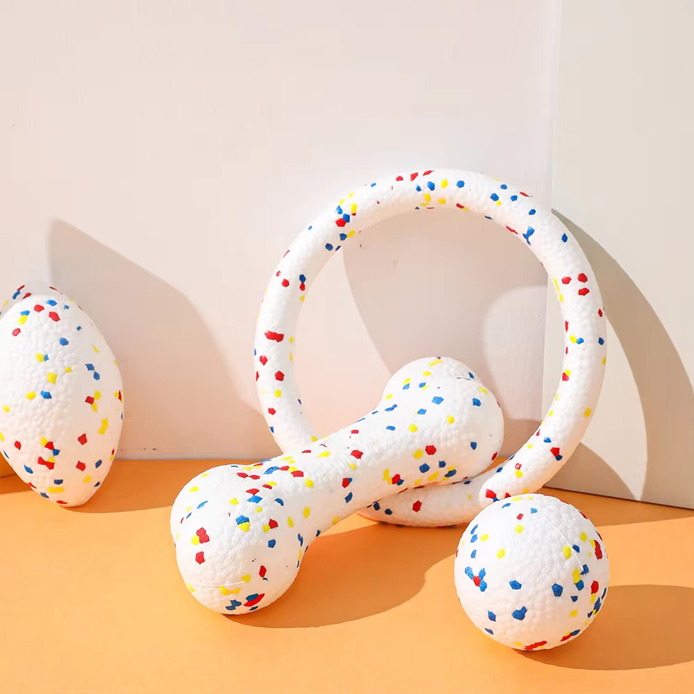 Talking Dog Club Bloom Bone Heavy Chew Toy For Dogs White