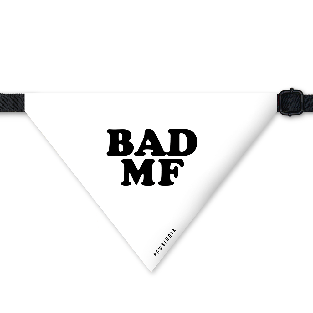 Pawsindia Bad MF Pet Bandana for Dogs and Cats