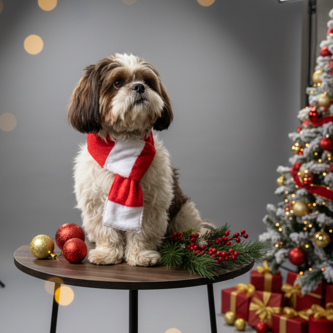 Pawgypets Christmas Scarf for Dogs and Cats