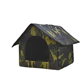 Fluffy's Petslover Luxurious Foldable Tent For Dogs and Cats (Army Print)