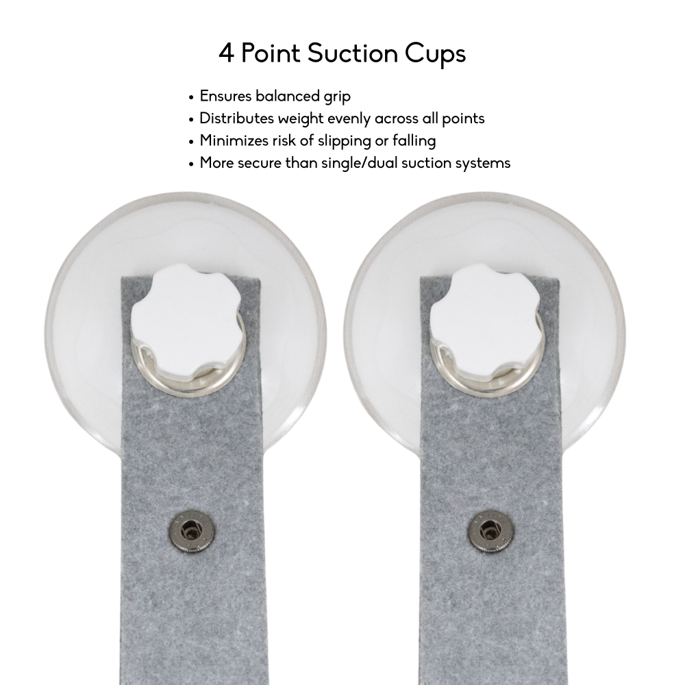 FurryLiving Mimi Window Perch & Hammock Foldable Hanging Bed with Suction Cup Mount for Cats (Oak/Grey)