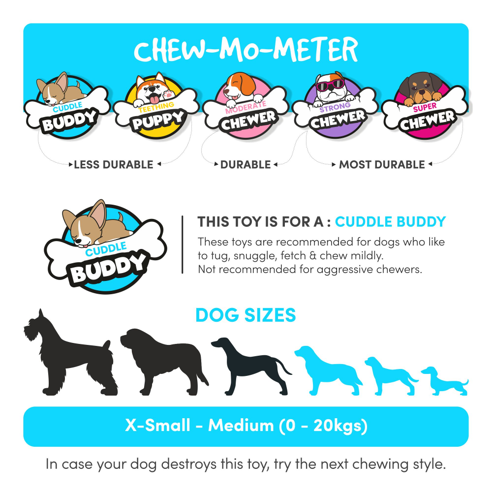 Barkbutler X Fofos Latex Fox Ball Squeaky Toy For Dogs Orange - Image 3