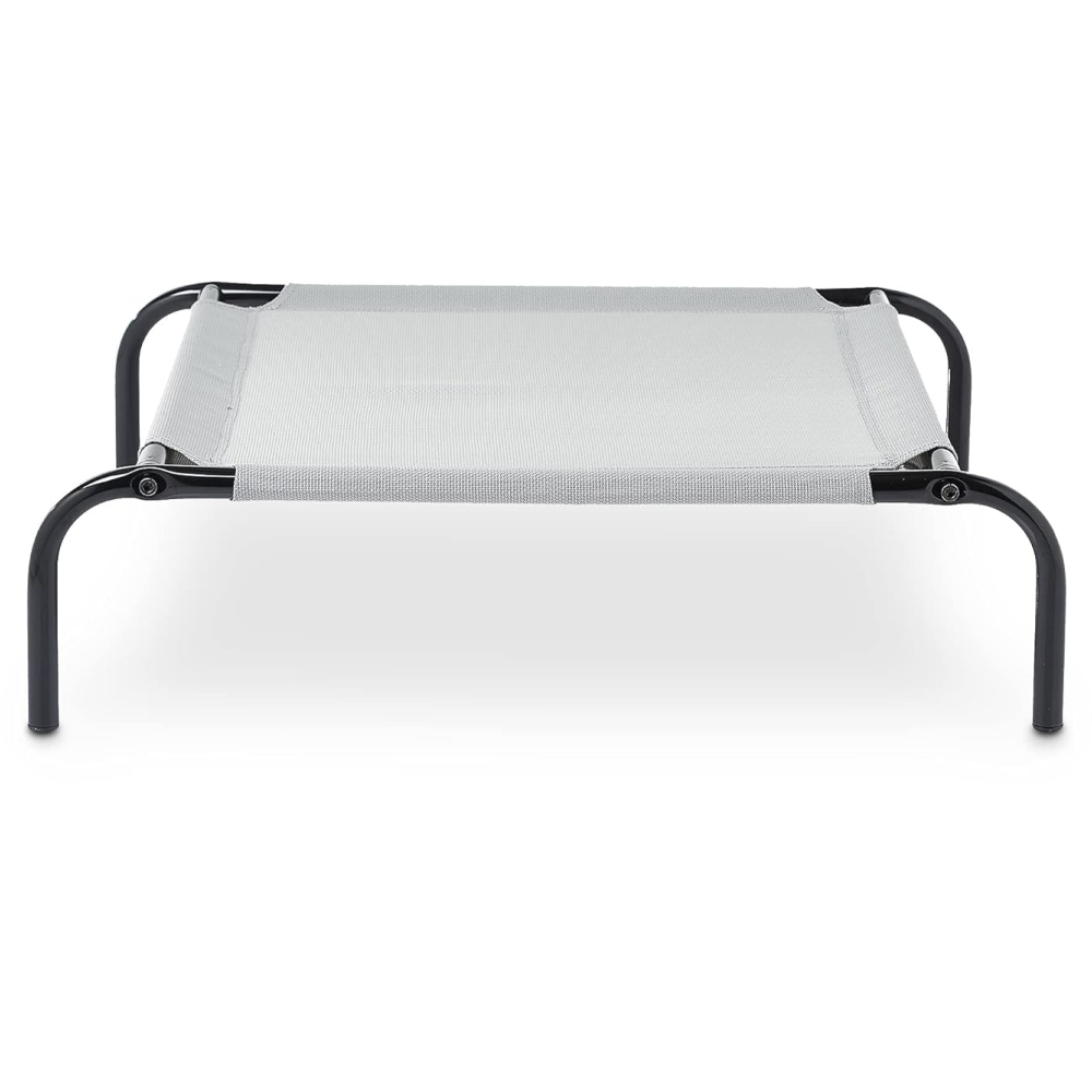 Fluffy's Pawsome Waterproof elevated Sides Camping Bed for Dogs (Grey)