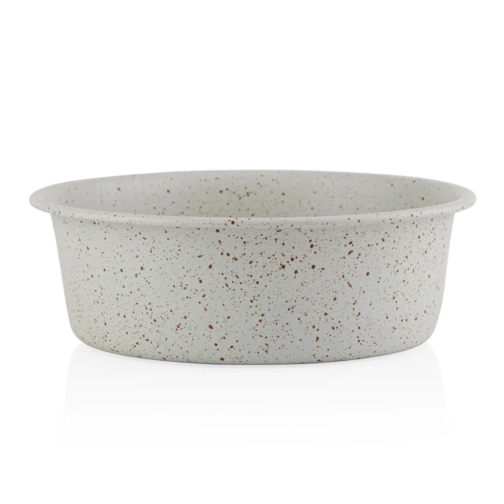 Pawpourri Speckle Bowl for Dogs and Cats (Off White) - Image 2