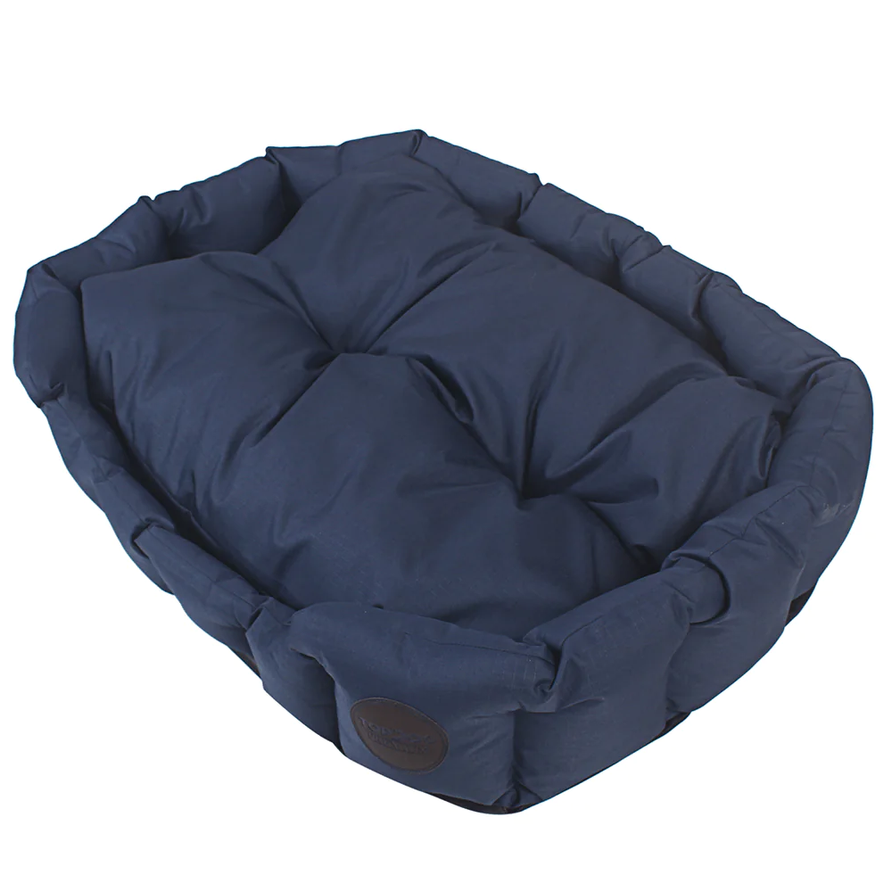 Topdog Premium Ribstock Pro Oval Lounger Bed Navy
