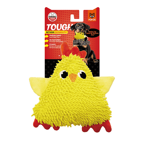 Barkbutler x Fofos Tough Squeaky Chick Toy for Dogs - Image 2