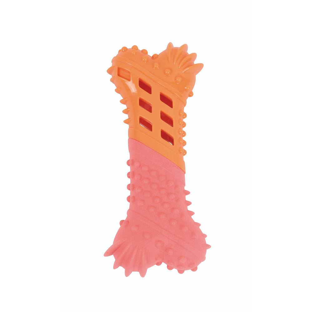 M Pets Vice Versa Bacon Scented Bone Toy for Dogs (Orange)