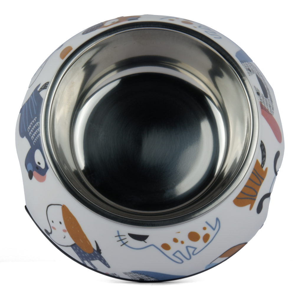 Pet Vogue Cartoon Pattern Colourful Bowl for Dogs and Cats - Image 3
