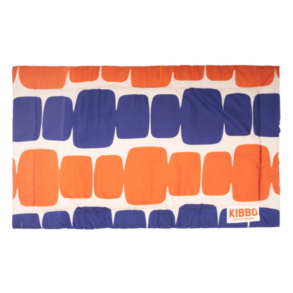 Kibbo Lightweight and Portable Mats for Dogs and Cats (Orange/Blue)