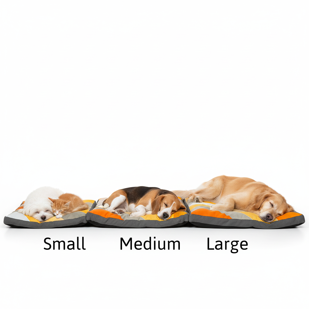 Skatrs Sunshine Snuggle Flat Bed for Dogs & Cats (Yellow) - Image 3