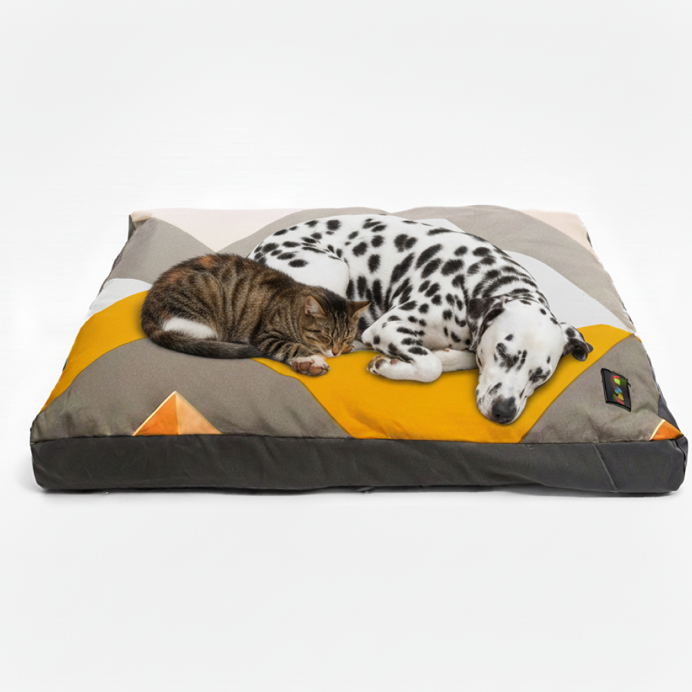 Skatrs Sunshine Snuggle Flat Bed for Dogs & Cats (Yellow)