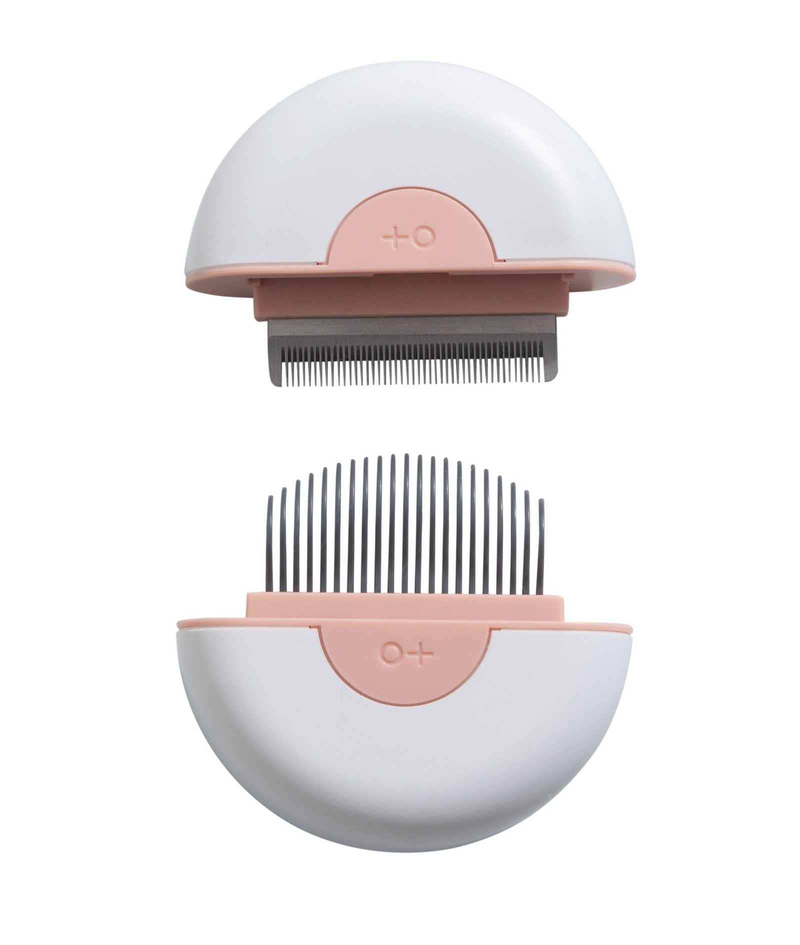M PETS 2 in 1 Mini Comb for Long Haired Dogs and Cats (Pink)