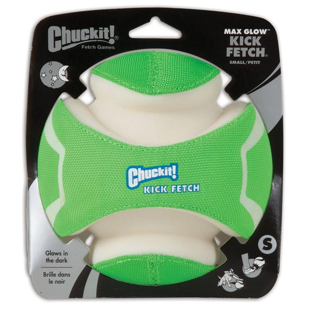 Chuckit Kick Fetch Max Glow Toy For Dogs Green