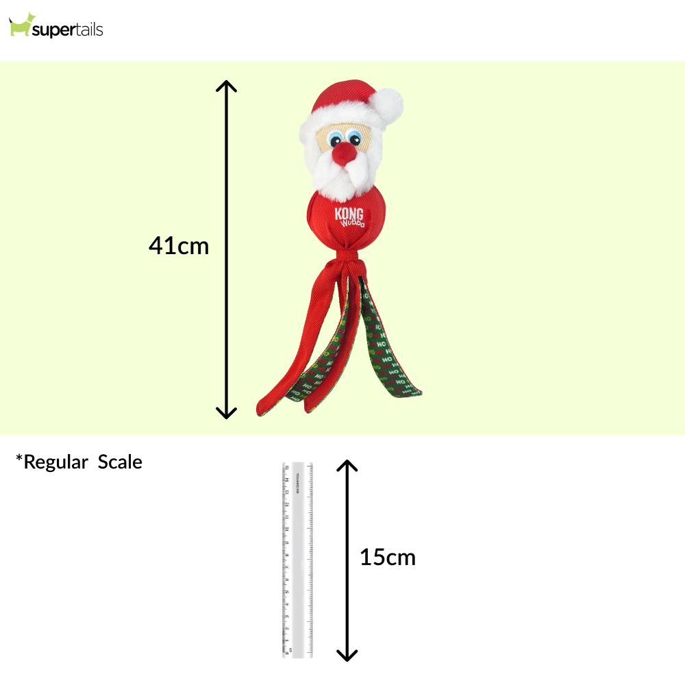 Kong Wubba Santa Claus Toy for Dogs (Red)