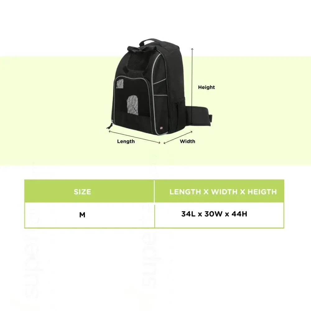 Trixie William Backpack for Dogs (Black)