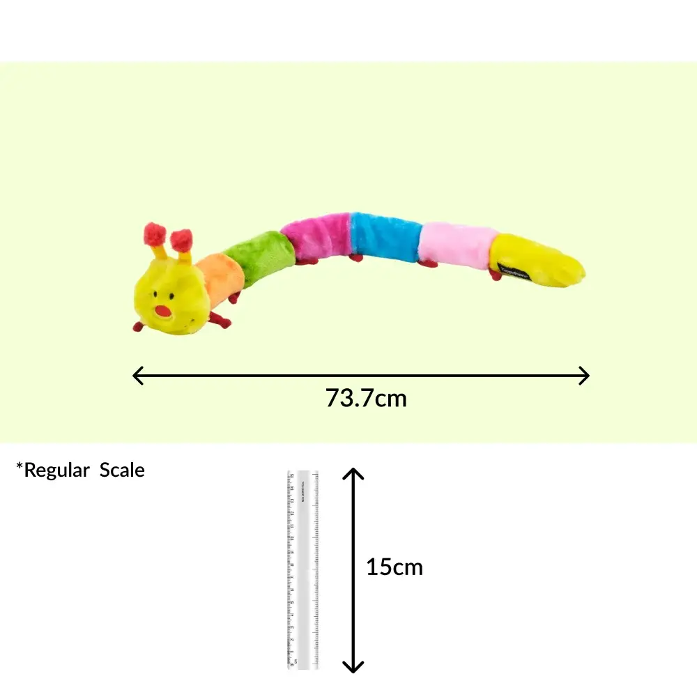 Zippy Paws Blasters Caterpiller Jumbo Plush Toy for Dogs