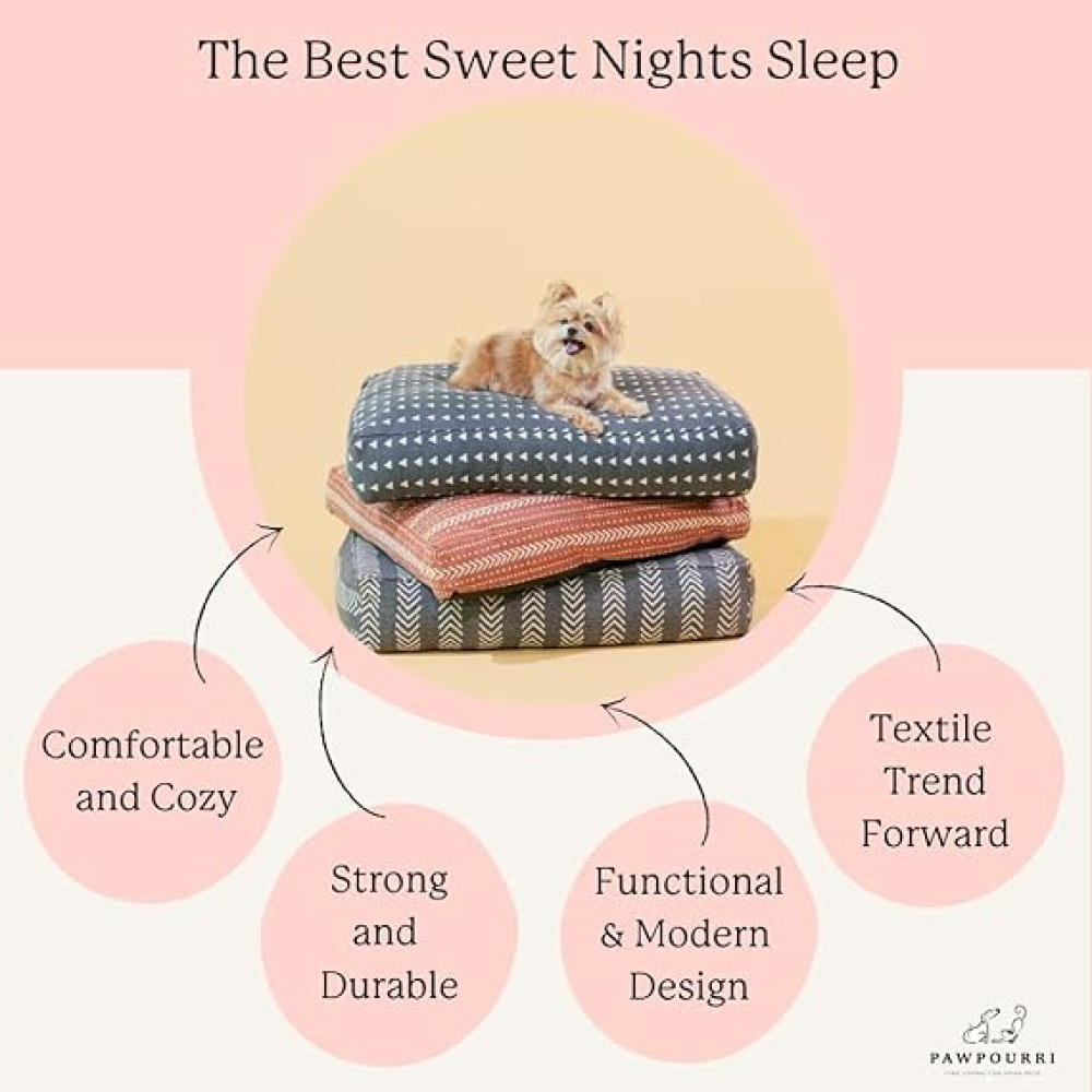 Pawpourri Ultra Soft Bolster Denim Cuddler Bed for Dogs and Cats (Blue) - Image 3