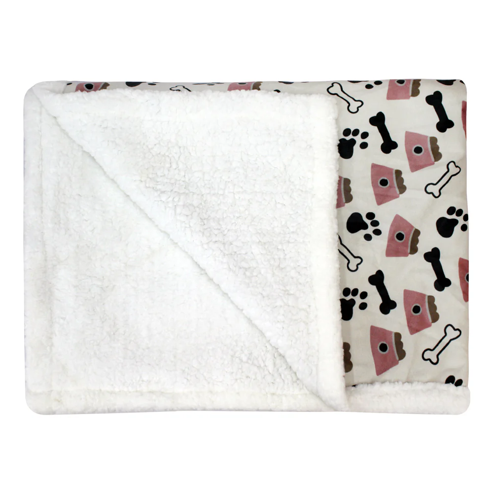 Pawpourri Printed Bone Blanket for Dogs and Cats