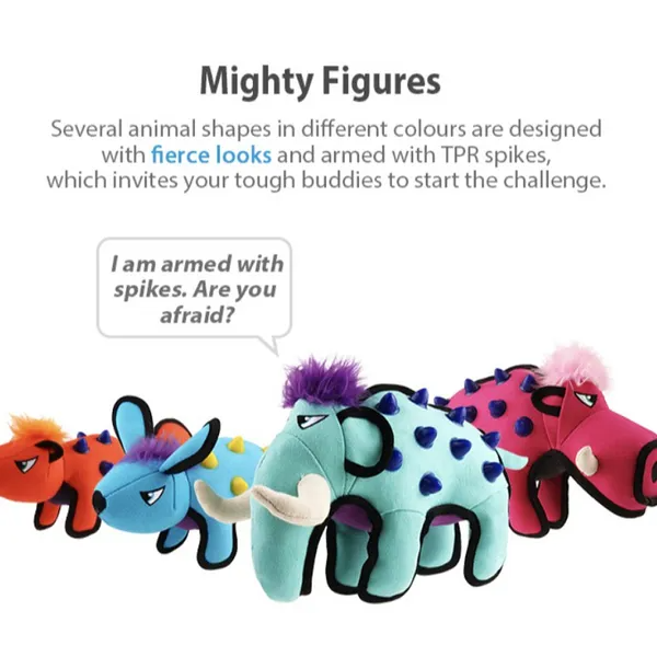 GiGwi Duraspikes Rabbit Toy for Dogs (Blue) - Image 2