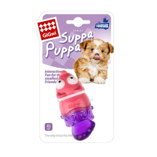 GiGwi Suppa Puppa Fox Toy for Dogs (Pink/Purple)