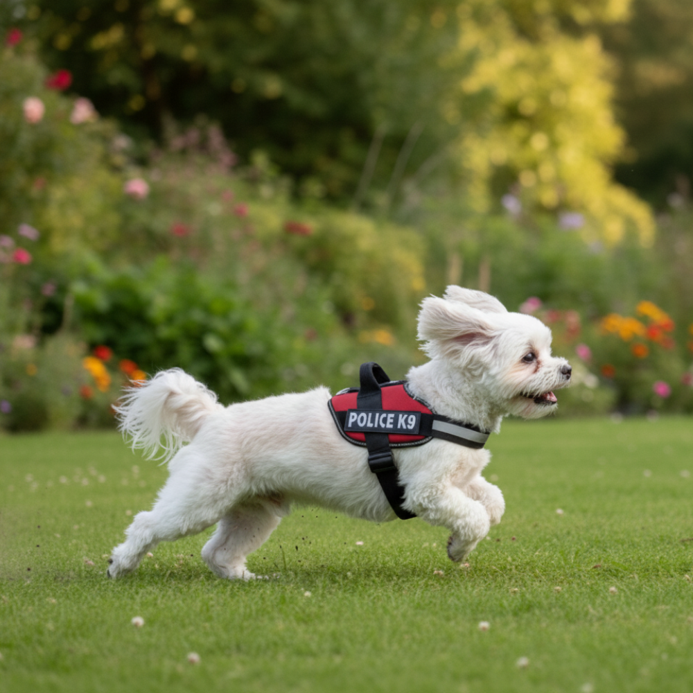 Skatrs Police K9 Harness for Dogs (Red) - Image 3