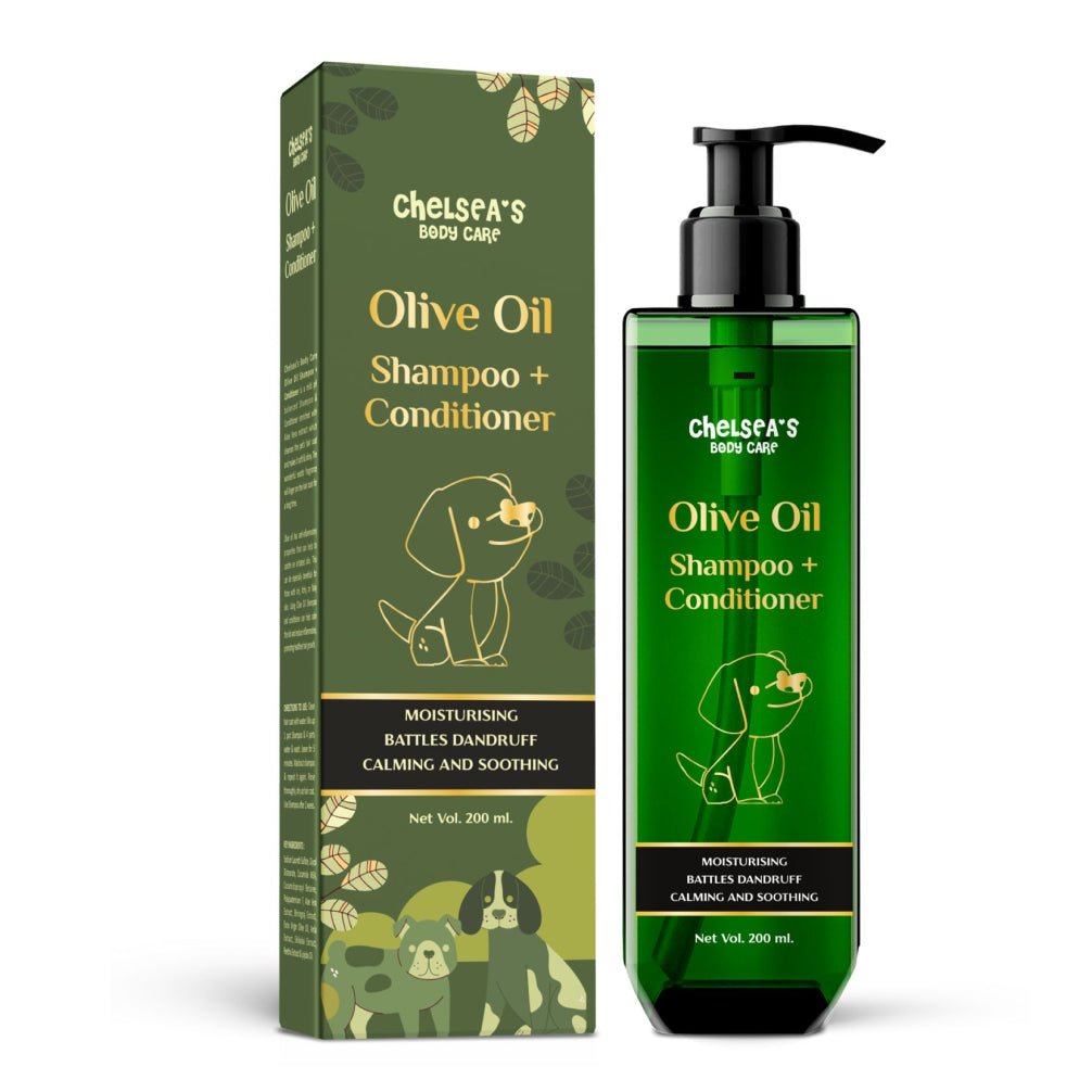 Chelsea’s Body Care Olive Oil Shampoo + Conditioner for Dogs & Cats