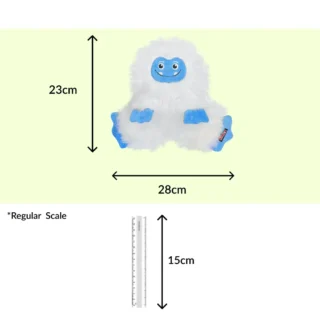 Kong Frizzles Yeti Toy for Dogs (White)