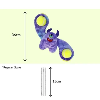 Kong Woozles Monster Plush Toy for Dogs (Purple)