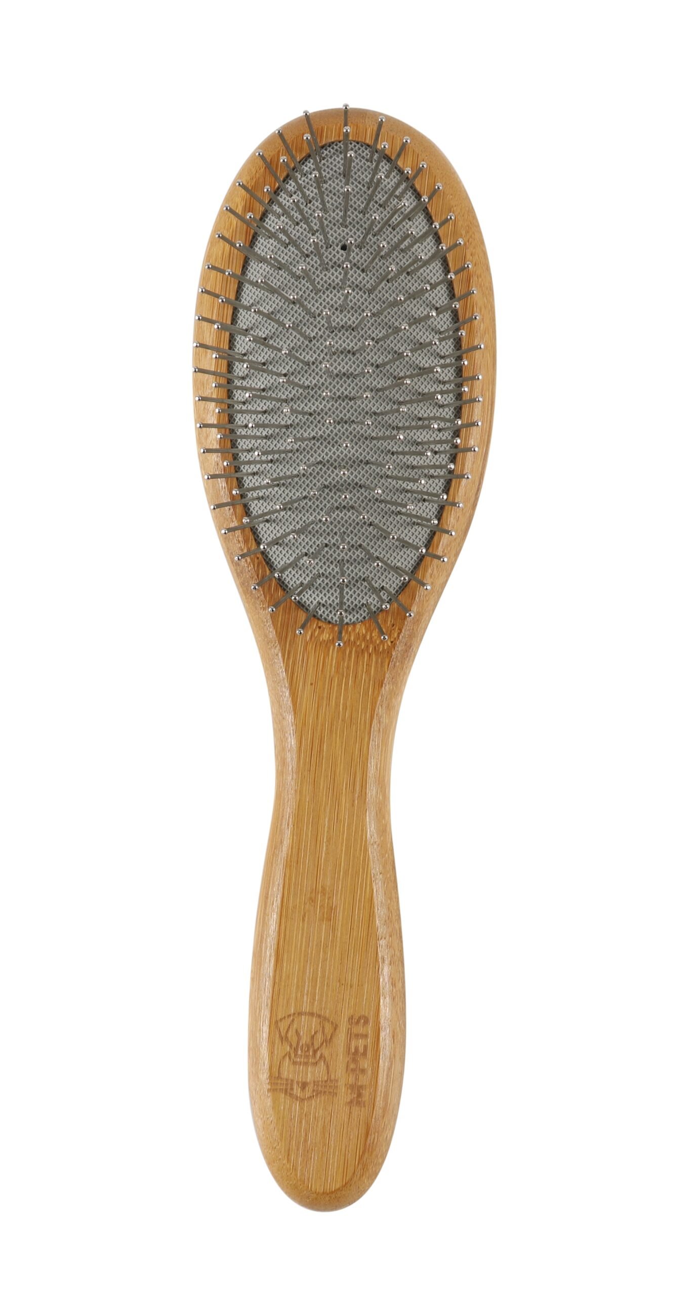 M PETS Bamboo Ball Pin Grooming Brush for Dogs and Cats (Brown)