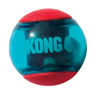 Kong Squeezz Action Ball 3pk Toy for Dogs (Red & Blue)