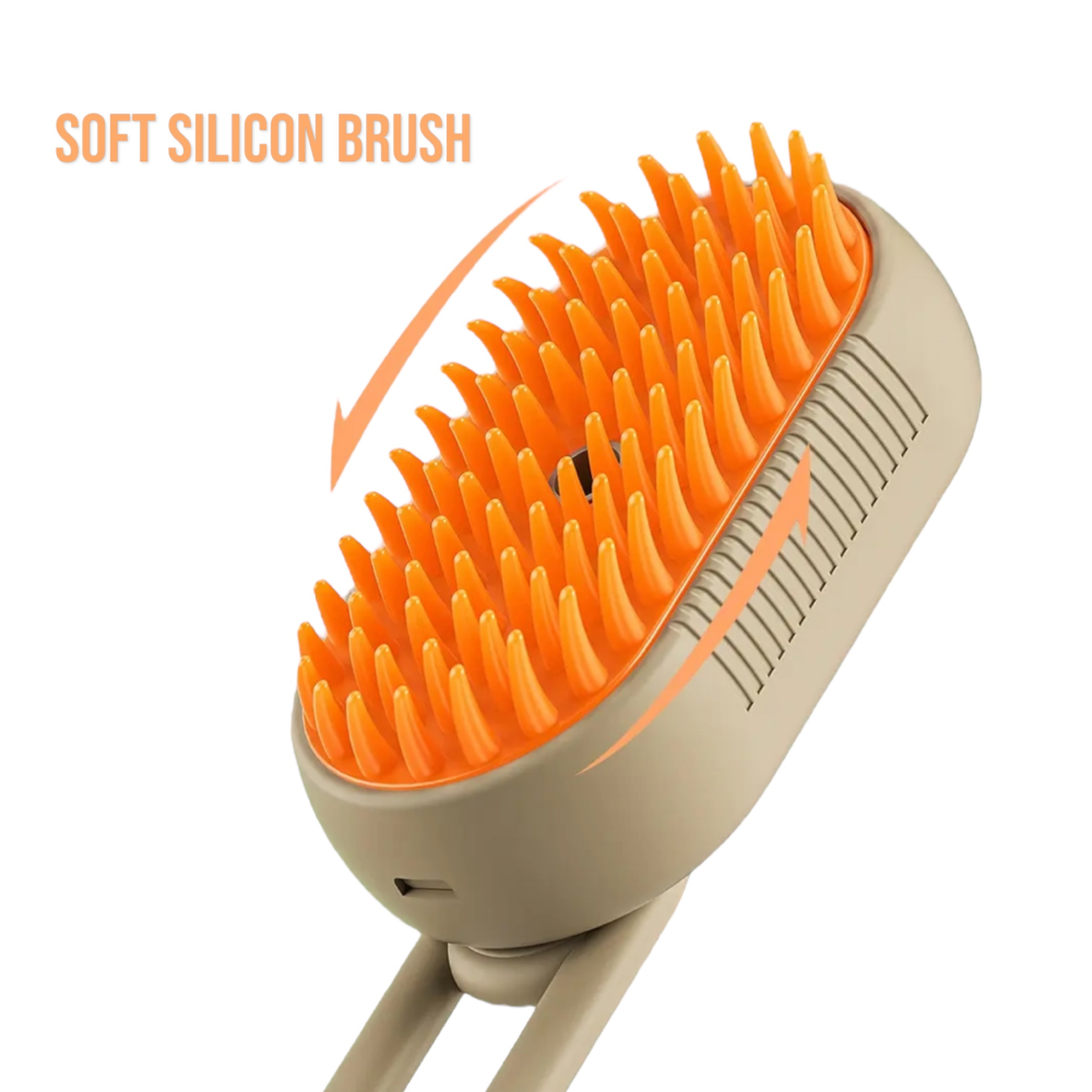 Chullbull Electric Multifunctional Steam Brush for Dogs and Cats (Multicolor) - Image 3