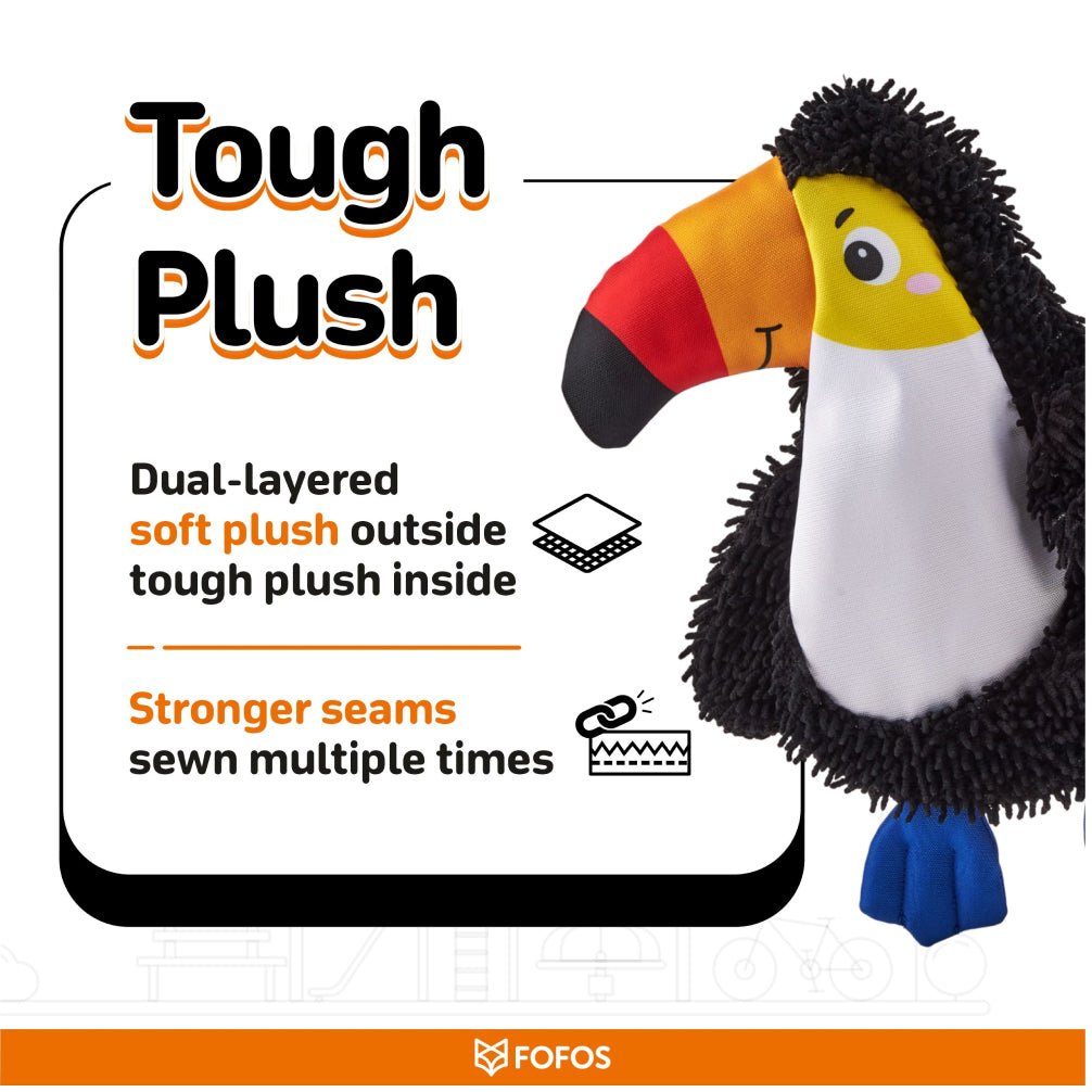 Fofos Bird Non Stuffing Crinkle Tough Toy for Dogs - Image 3