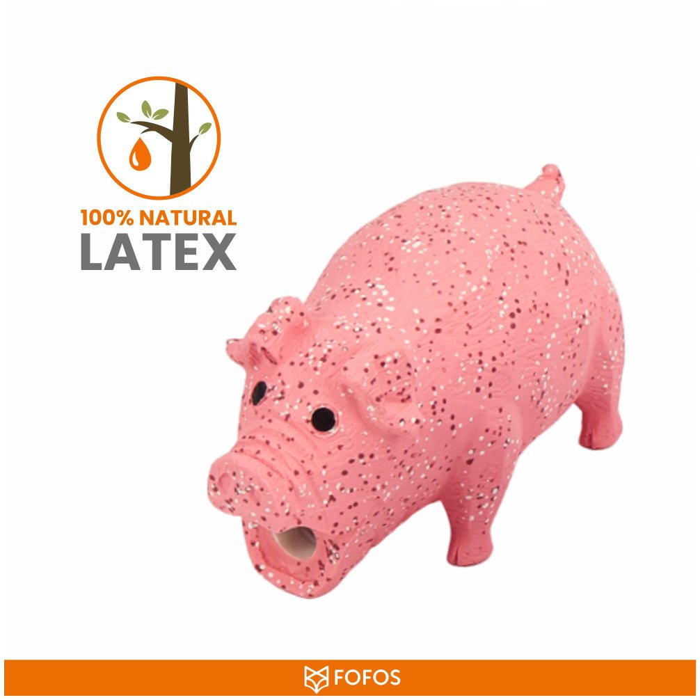 Fofos Pig Shaped Latex Toy for Dogs